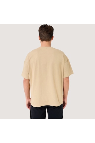 Krem Fila Erkek T-shirt Delgado Fam0564 Krem