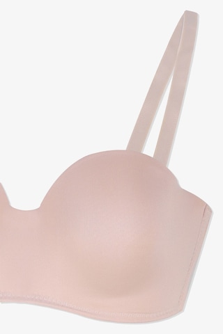 Kadın Dolgusuz Mikro Straplez Sütyen Ten