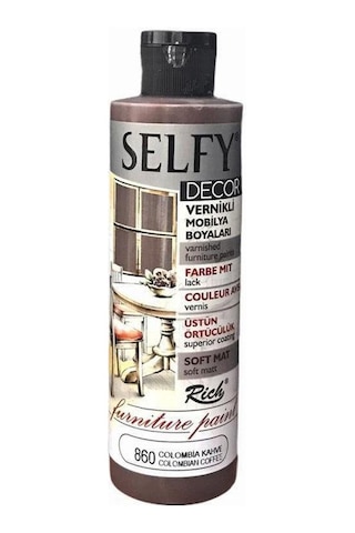 Rich Selfy Decor Vernikli Boya 240 Cc 860 Colombia Kahve