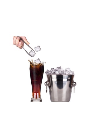 2'li Mini Maşa Şeker Maşası Paslanmaz Çelik Buz Maşası Küçük Servis Maşası