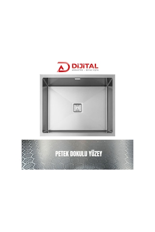 Gl General Neo 50 40x50 Inox Petek Dokulu Çelik Mutfak Eviyesi 304 Paslanmaz Çelik 1mm