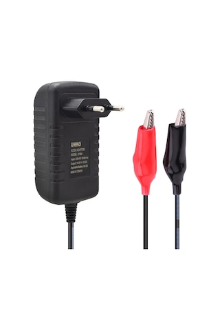 Weko 14.4 Volt - 2 Amper Krokodil Uçlu Kırmızı Yeşil Ledli Yerli Üretim Akü Şarj Cihazı Out :12v-2a