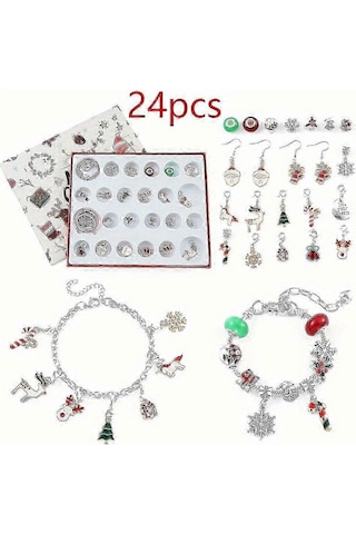 24 Countdown Calendar Advent Surprise Blind Box Set Creative Ornaments Christmas Gift