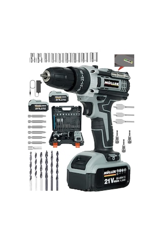 Pro Müller 5800 Xr Profesyonel Darbeli Su Terazili Çift Akülü Şarjlı Matkap 30 Pcs Pro Müller 5800 Xr Profesyonel Darbeli Su Terazili Çift Akülü Şarjlı Matkap 30 Pcs