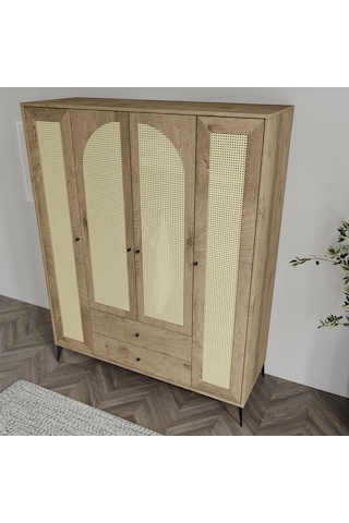 Diamond 4 Hazeran Kapaklı 2 Çekmeceli Dolap