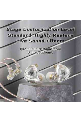 Willowhaven Qkz Zx3 Spor Kulaklığı Alüminyum Mavi Model: Zx3, 10mm Dinamik Mil Mikrofonlu Model: Zx3