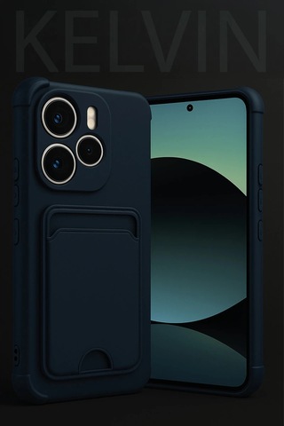 Xiaomi Redmi Note 14 4g Kelvin Kartvizitli Silikon - Siyah