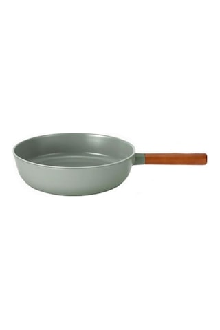 Neoflam 26 Cm Döküm Ahşap Saplı Wok Tava Gri