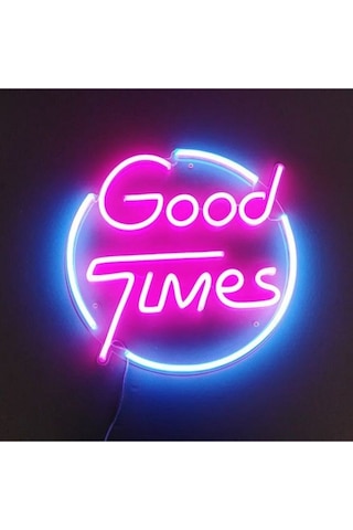 Neon Led Aydınlatma Gtımes Gece Lambası Parti Süsü Işıklı Duvar Dekor Renkli