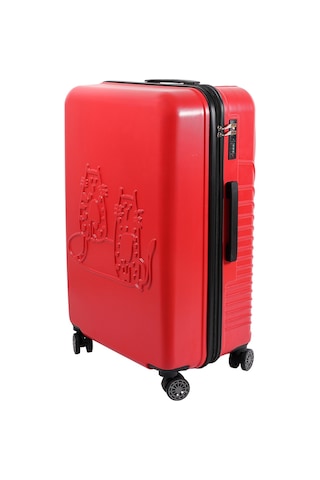 Biggdesign Cats Kırmızı Büyük Boy 28" Valiz Kırmızı