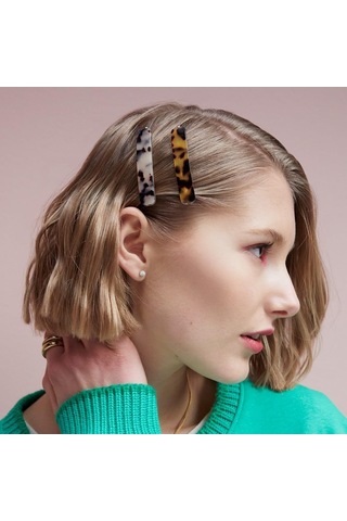 Lexroo Barrette Havana Mama Saç Önü Tokası Çok Renkli