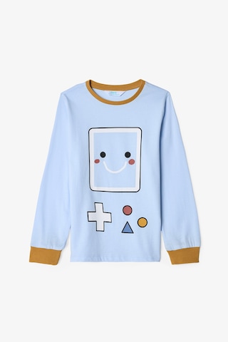 Penti Erkek Çocuk Let's Play Oyun Desenli Pamuklu Uzun Kollu 2'li Pijama Takımı Çok Renkli