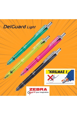 Zebra Delguard Light Uçlu Kalem 0.5Mm Şeffaf Mavi