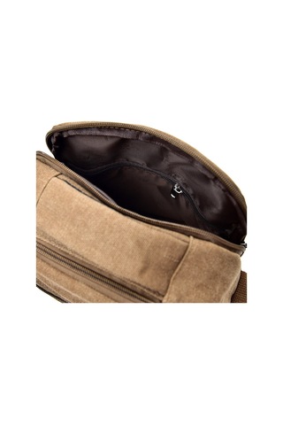 Çok Amaçlı Kanvas Omuz Postacı Çantası Mh7007 Kahverengi