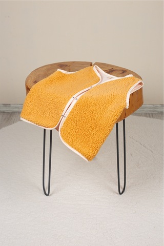 Luckka Heritage Puffy Astarlı Peluş Bebek Çocuk Yelek - Wellsoft Yelek - Ztpufyelek Turuncu
