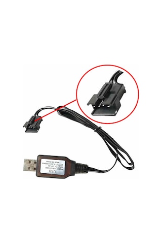 7.4v 4 Pin Lityum Pil Usb Şarj Kablosu Jst Sm-4p Soket Lipo Batarya Araba Oyuncak Rc Quadcopter Dron
