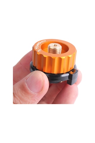 Tomshoo Turuncu Açık Gaz Şişesi Adaptörü Gaz Şişesi Braketi Gaz Doldurma Turuncu