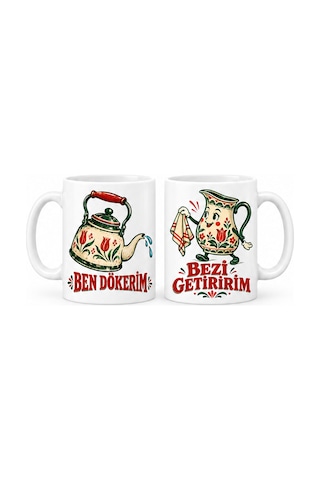 Ny Joy Sakarlık Kulübü 2'li Porselen Kupa Seti - Model 797 Nyjoybz