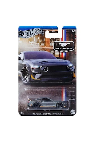 Hot Wheels 60. Yıl Mustang Serisi Arabalar 18 Ford Mustang Rtr Spec 5 Grt01 - Jby53 Çok Renkli