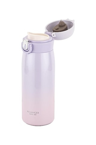 Okadı Mor Paslanmaz Çelik Isı Göstergeli Termos 400ml