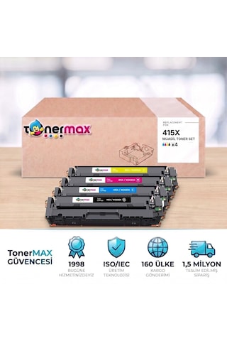 Hp Color Laserjet Pro Mfp M479fdw 415x Cmyk Uyumlu Toner Seti Çipli