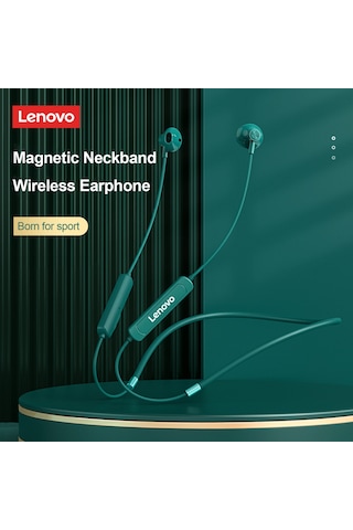 Lenovo Sh1 Kablosuz Kulaklık Bluetooth 5.0 Kulaklık Ipx5 Su Geçirmez Mıknatıslı Boyun Bandı Spor Kulaklık Mikrofonlu