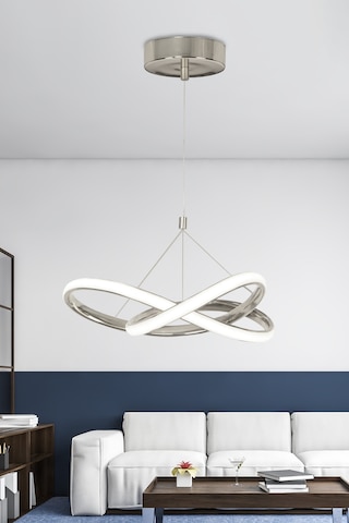 Ransom Krom Kumandalı Dimmerli 4 Modlu Modern Sarkıt Led Avize Krom