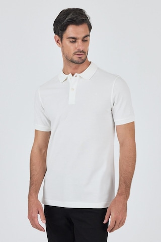 Açık Krem Polo Yaka Kısa Kol Cepsiz Slim Fit Classic Pamuklu Tişört 1011250177 Açık Krem