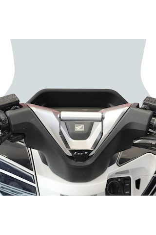 Gp Kompozit Honda Pcx 125 / 150 2025-2026 Uyumlu Telefon / Navigasyon Tutucu Siyah