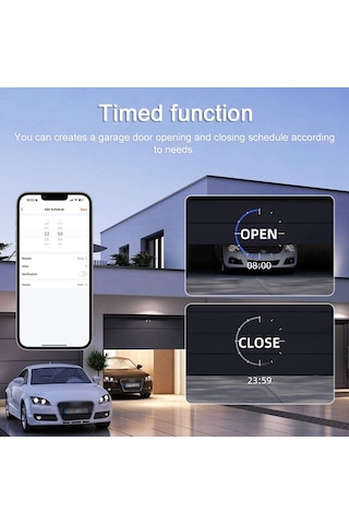 Springsun Tuya Wifi Akıllı Garaj Kapısı Zamanlayıcı Modülü - Otomatik Açma/kapama Kontrol Cihazı Ac100-240v Kırmızı