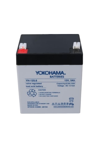 Yokohama Yh-125.0 12volt - 5amper Akü 90x70x101 Mm