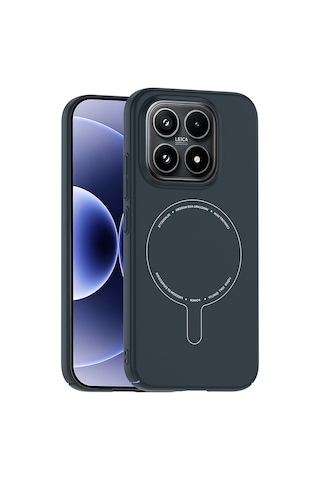 Gpack Xiaomi 17 Kılıf Elio Kablosuz Şrj Özellikli Kamera Korumalı Sert Pc Lacivert