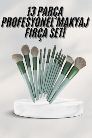 13 Parça Yumuşak Sentetik Kıllı Makyaj Fırça Seti Allık Fondöten Far Eyeliner Dudak Pudra Fırçaları Mh-hs4206-1962
