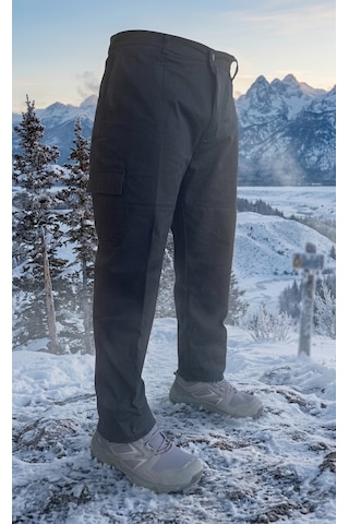 Siyah Gabardin Kışlık İş Pantolonu
