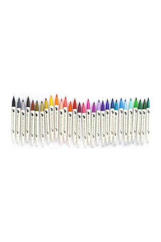 Pentel Brush Sing Pen Twin Çift Taraflı Fırça Uçlu Kalem Diğer