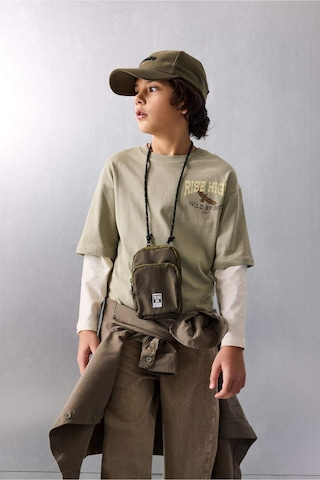 Defacto Erkek Çocuk Oversize Geniş Kalıp Bisiklet Yaka Baskılı Uzun Kollu Tişört G6323a826spgn497 Yeşil-gn497