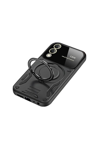 Galaxy Uyumlu S25 Edge Kılıf Joy Lens Standlı Kapak