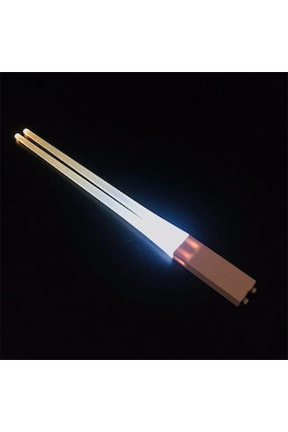 Chopssticks Led Işıklı Yemek Çubukları Ve Sofra Takımı Çift5 Beyaz
