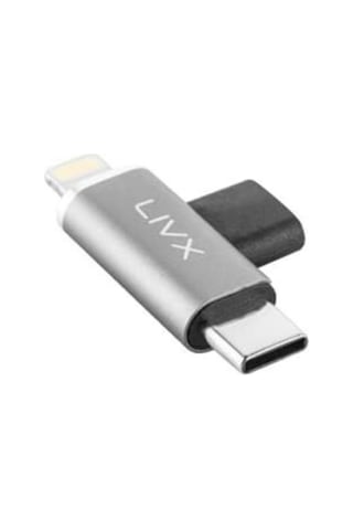 Livx Type C To Lightning/type C Şarj Ve 5gbps Veri Aktarımı Apple iPhone Uyumlu Yuva Çevirici Dönüştürücü Otg Adaptör Otgbt Sku: Smg8690010079848