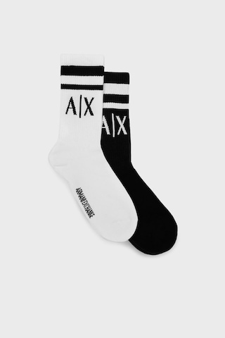 Armani Exchange Erkek Çorap 953030 Cc650 00121 Siyah-beyaz Siyah-beyaz