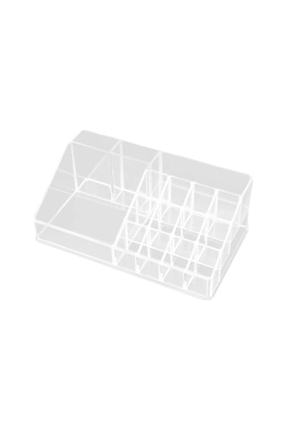 Suntek Akrilik Kozmetik Saklama Kutusu Şişeler Için 16-ızgara Şeffaf