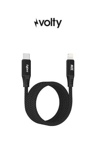 Type-c To Lightning Apple iPhone Uyumlu Şarj Kablosu 30w Pd Hızlı Şarj, 480mbps, 1.2m, Manyetik Örgü V0207004