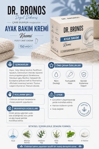Dr. Bronos Ayak Bakım Kremi 150 ML