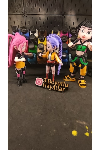 K Pop Demon Hunters Hntr/x Grubu 3lü Set Rumi-zoey-mira