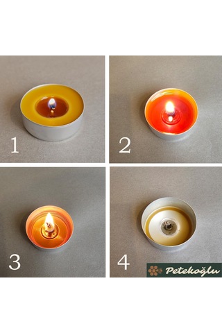 25 Adet Standart Tealight Mumları, 4+ Saat Yanma Süresi, Kaliteli Fitil, Türk Malı, Küçük Ve Şık Mini Mumlar, D Çok Renkli