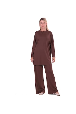 İnvee Modal Fresh Takım 7126 Kahve Kahverengi