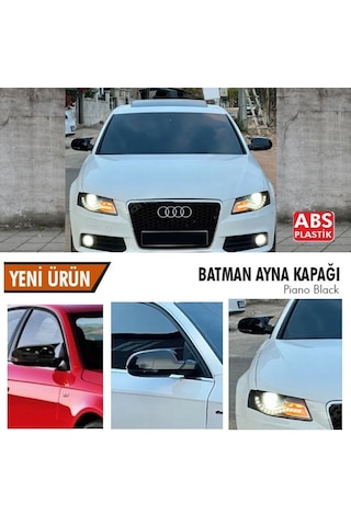 Audi A4 Yarasa Ayna Kapağı Batman Parlak Siyah Piano Black 2008-2012