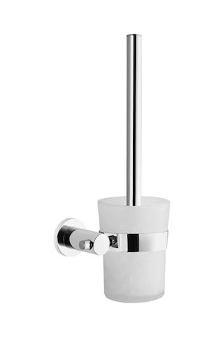 9022962366704 - VitrA Ilia A44201 Tuvalet Fırçalığı, Krom Beyaz - Krom