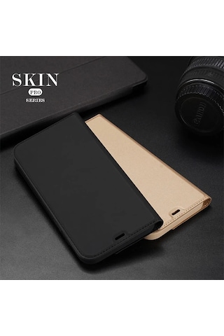 Dux Ducis İphone 12 Pro Max Kılıf Kapaklı Flip Cover Kılıf Skin Pro Series Kılıf- 5775 Çok Renkli