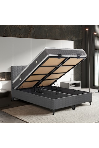 Luna Elite Çift Kişilik Yatak Baza Başlık Set 3'lü Set Konuma Özel Teslimat 160x200